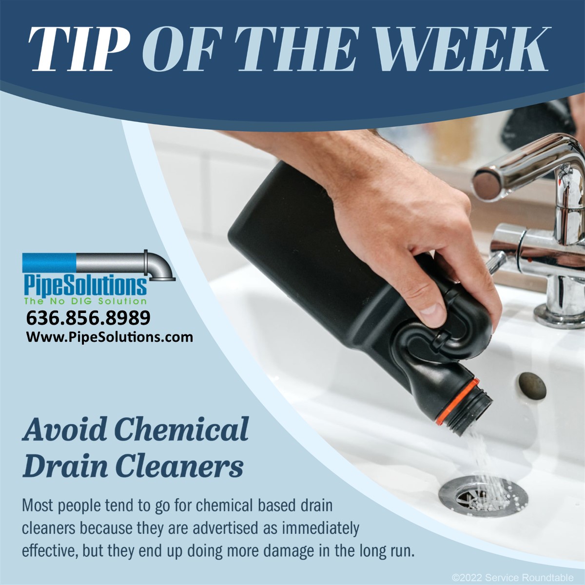 avoid drain cleaners