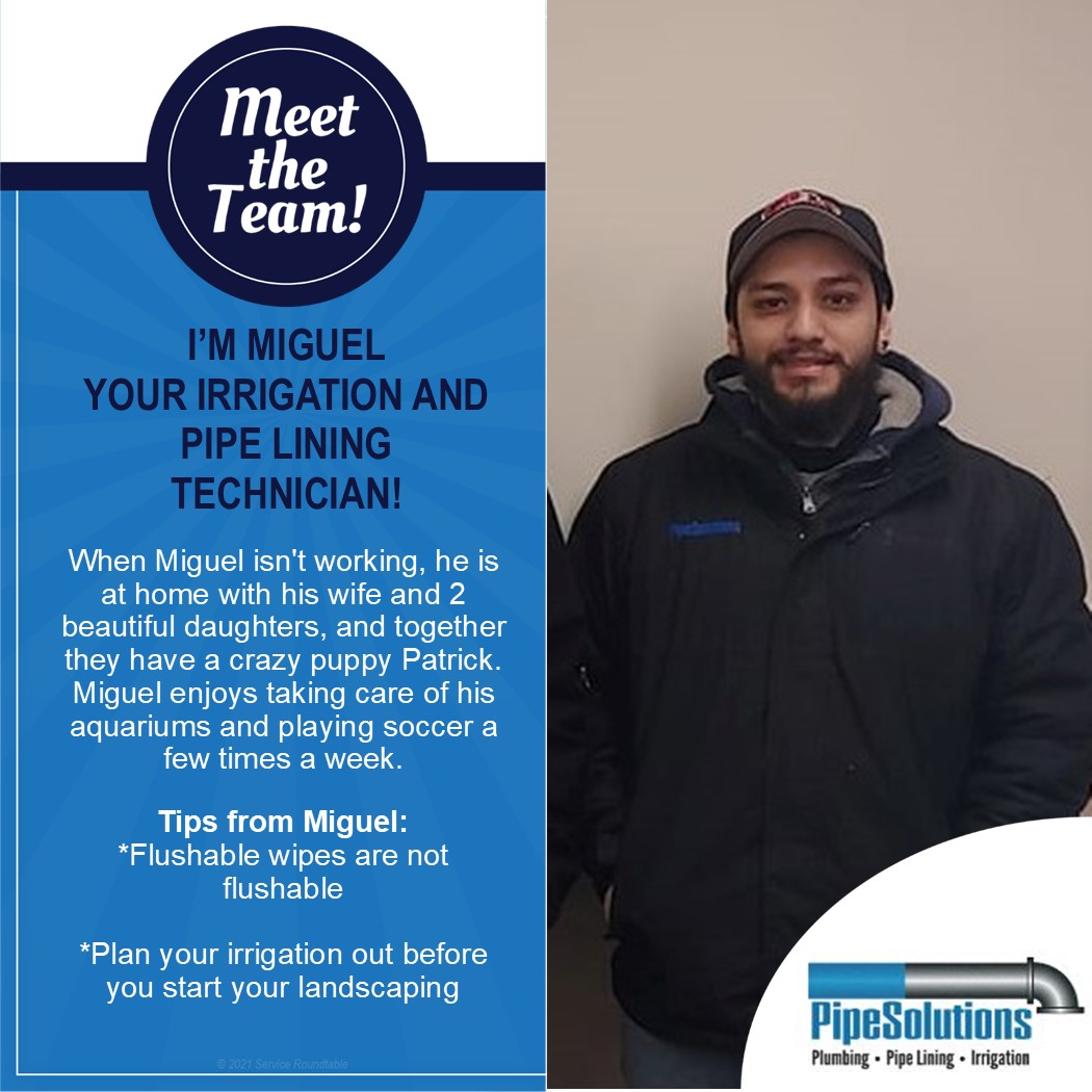 Miguel irrigation technician