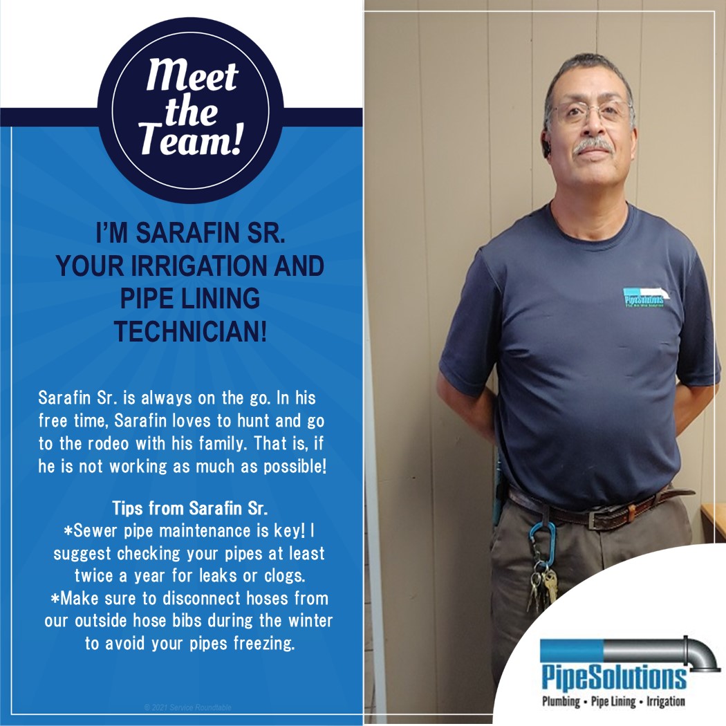 Serafin Sr. irrigation technician