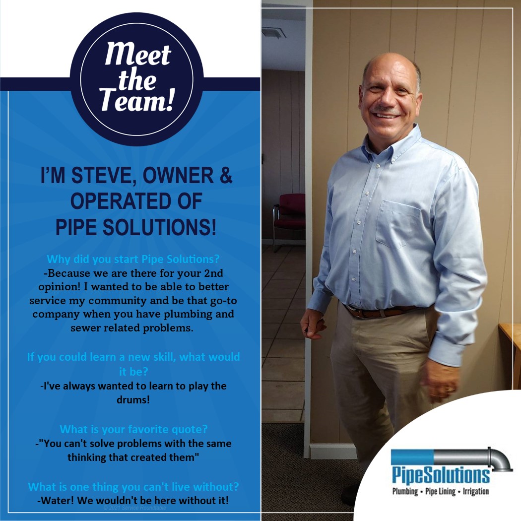 Steve Merlo- owner of pipe solutions