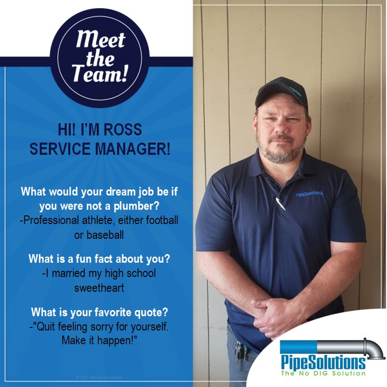 Ross Butler service manager at pipe solutions