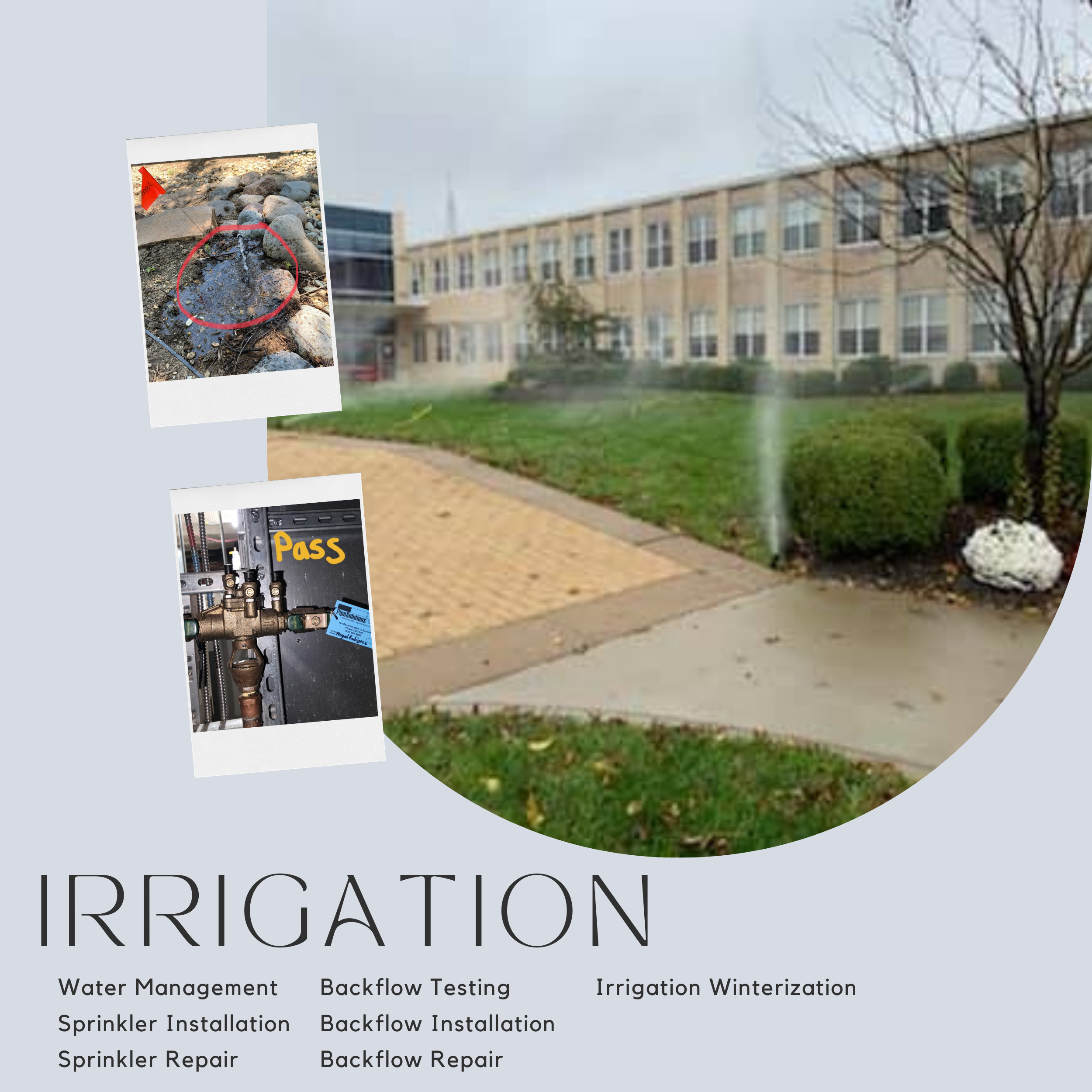 Irrigation- sprinkler services