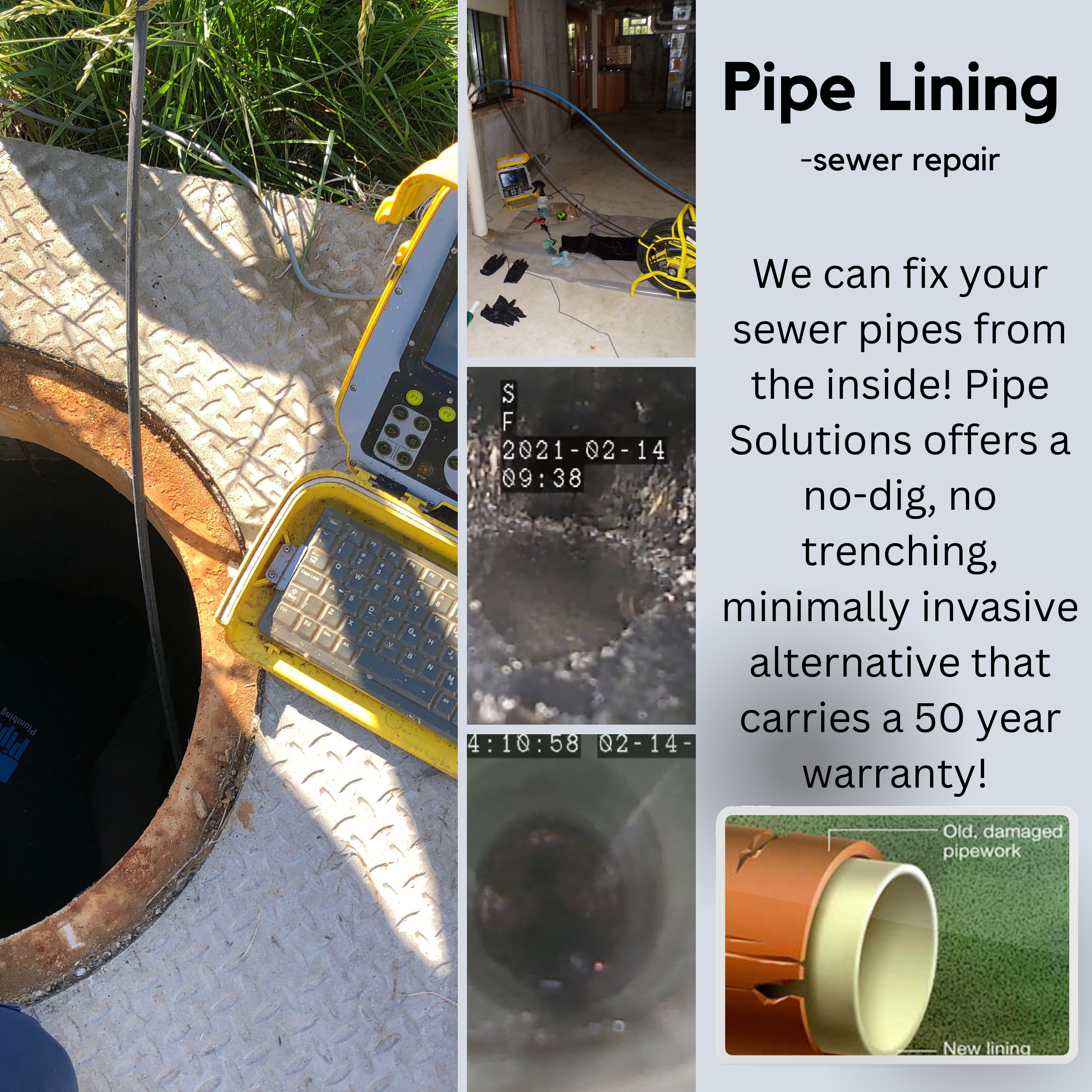 Pipe Lining- sewer repair
