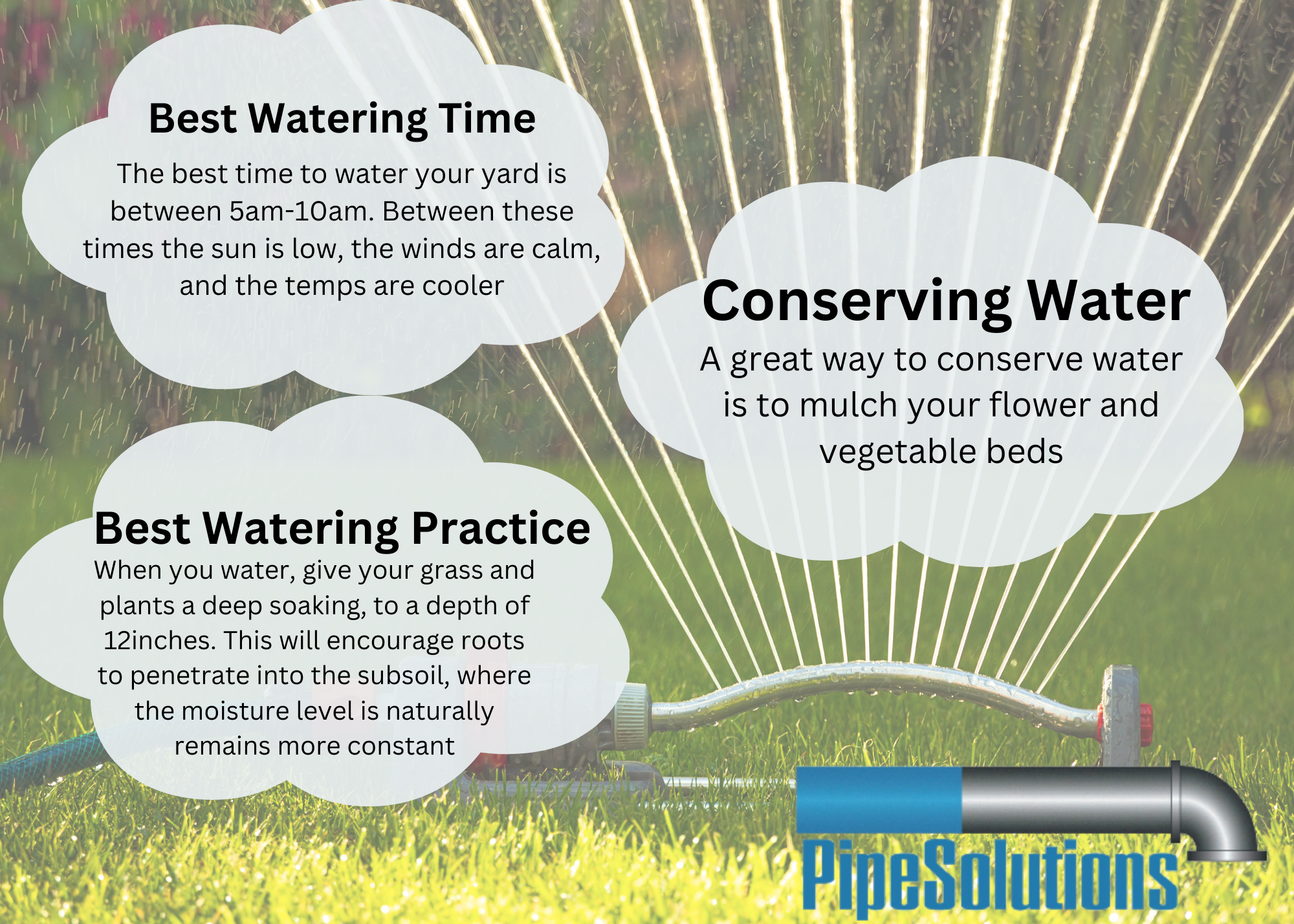 irrigation tips. when to water. best water practice. 