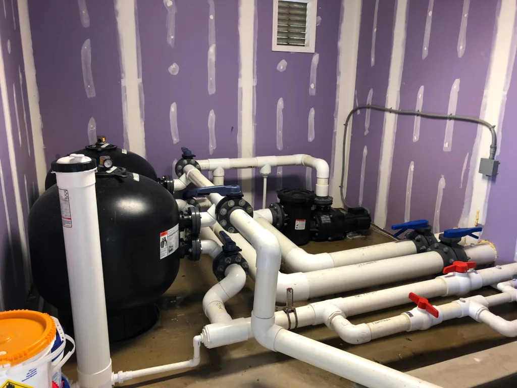 Commercial plumbing. Commercial pump